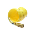 Coilhose Pneumatics Nylon Coil 3/8" ID x 25’ 1/4" Industrial Coupler/Connector on Both end N38-25CC15